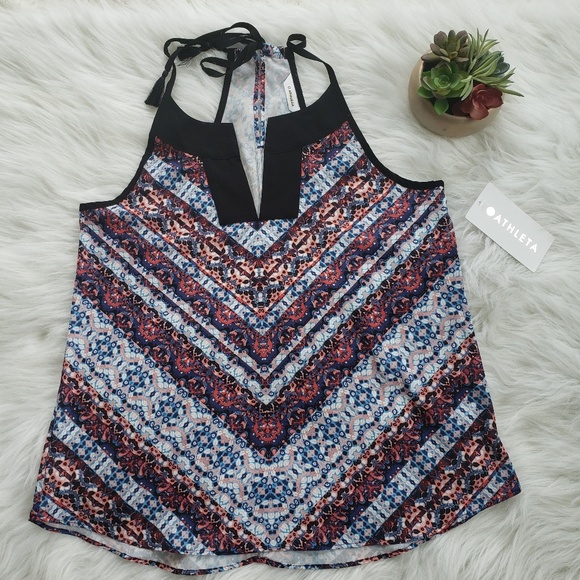Athleta Chevron Dunes Racerback Tank, M 🆕️ - Picture 3 of 7